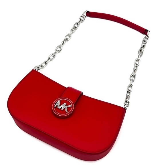 Michael Kors Small Carmen Pouchette Shoulder
Bag Red (NWT) - Picture 10 of 11